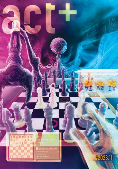 Infozine 2023.11 封面:AI vs IA